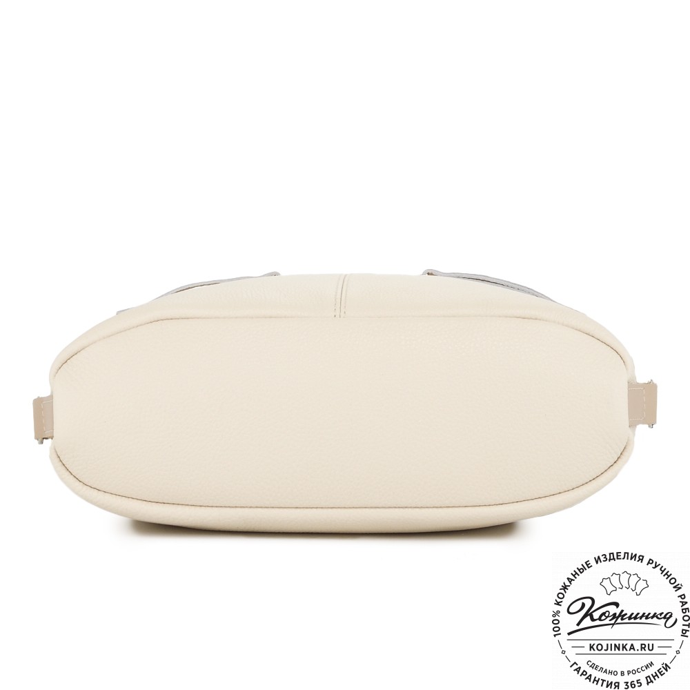  Женская кожаная сумка-трансформер "Ливадия" (бежевая)